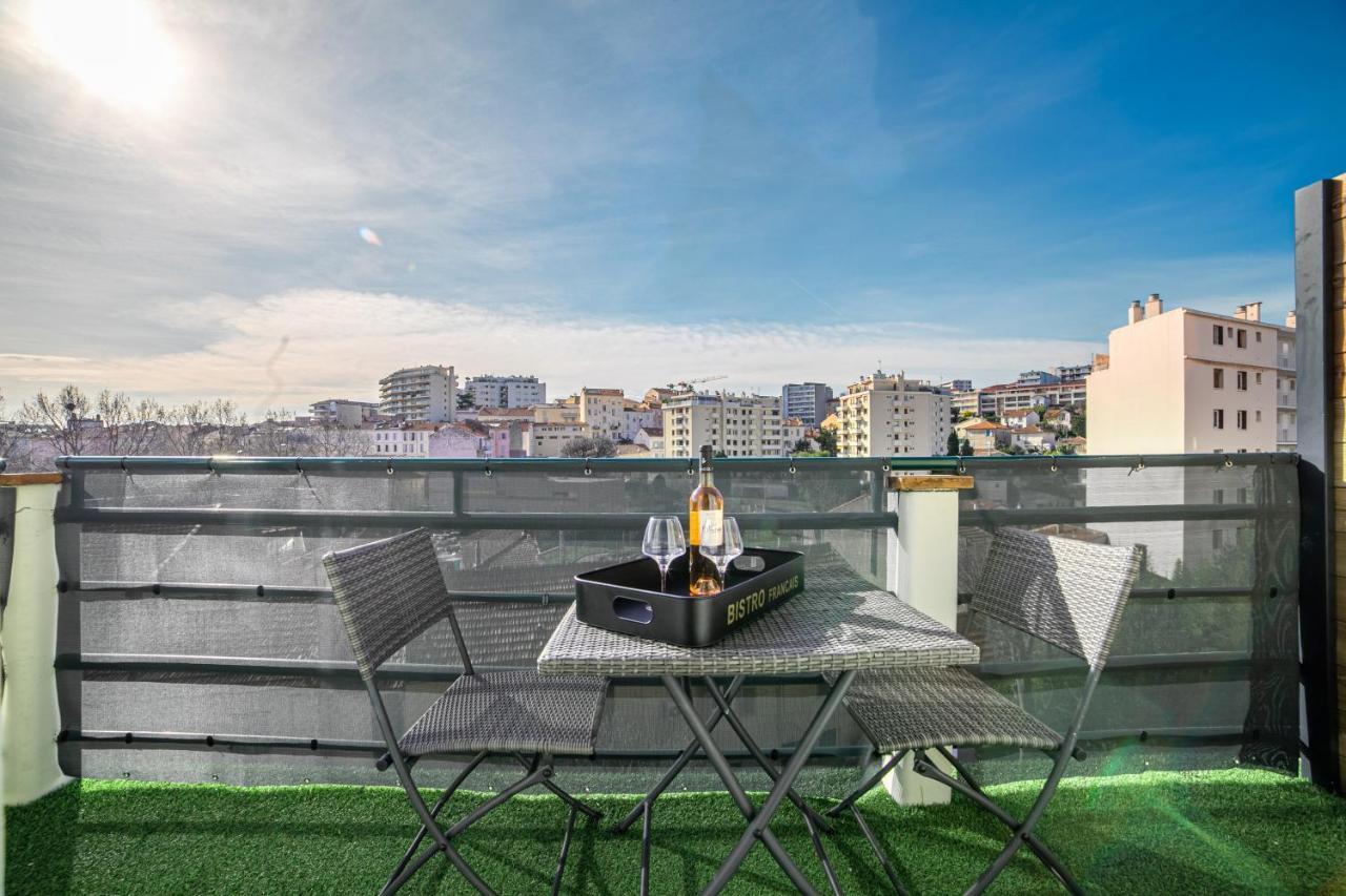 The Loft - Superb 2 Bedrooms On Top Floor With Terrace - 10Min To Palais & Beach! Cannes Bagian luar foto